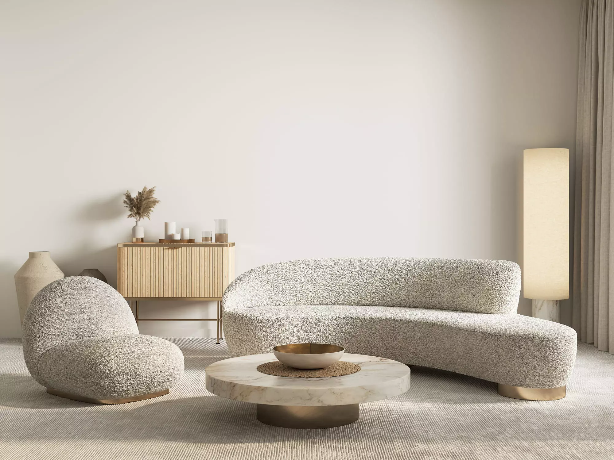 Curved Sofa Design