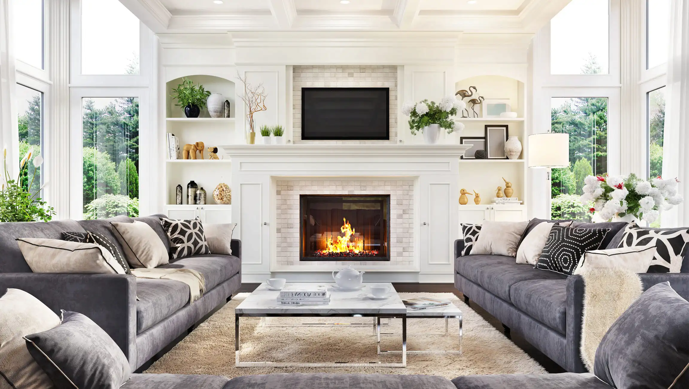 Neutral lighting interior