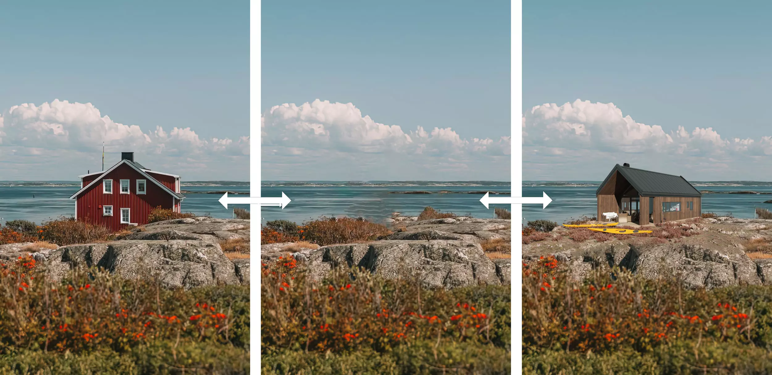 arch photomontage and after